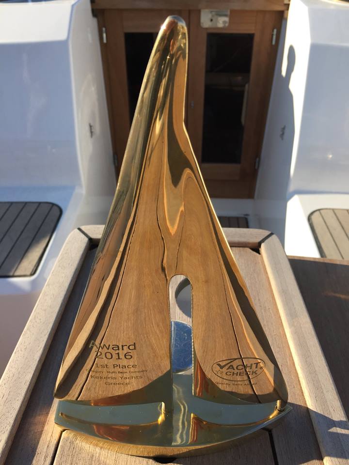 Kekeris Yachts 1st place winning award 2016