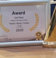 Kekeris Yachts 2nd place winning award 2020